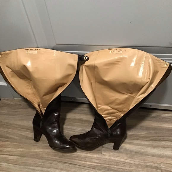 GUCCI Leather Vintage Boots Italy SZ 37/US 7 Made in Italy SN: 0047 313 103 37 - Picture 4 of 16